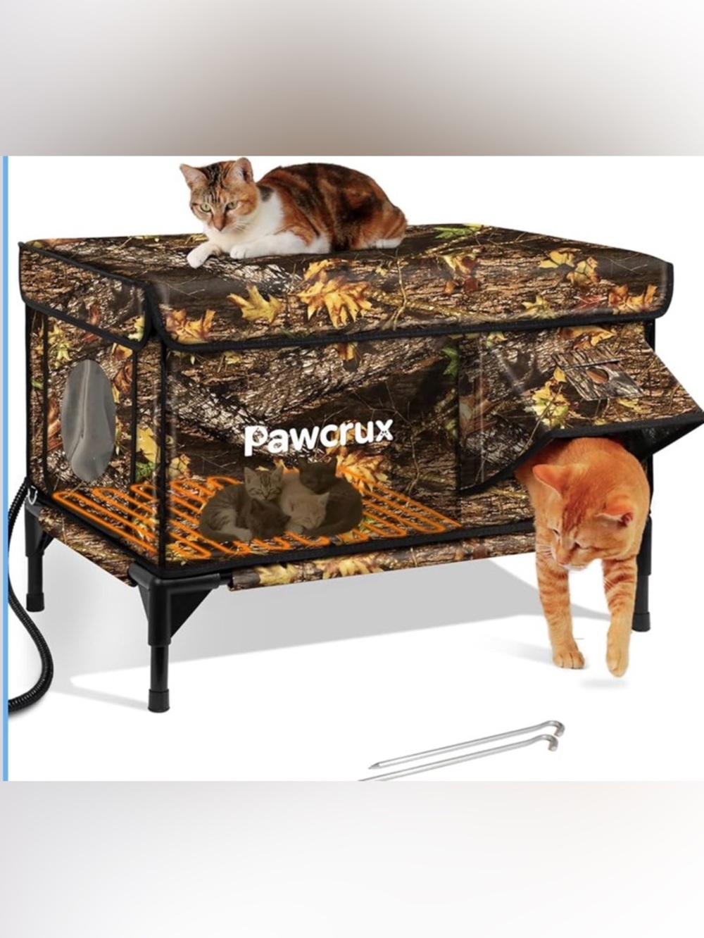 NWOT Weatherproof Heated Cat House shelter bed for Outdoors in Winter